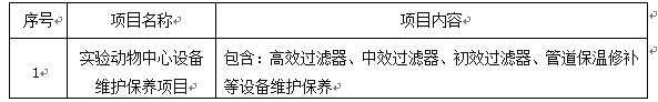 澳门开彩结果记录查询实验动物中心设备维护保养项目招标公告