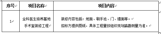 澳门开彩结果记录查询全科医生培养基地手术室装修工程项目